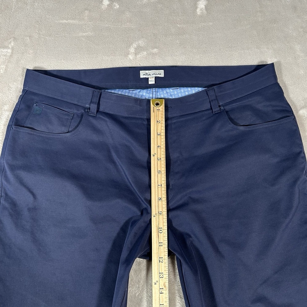 Peter Millar EB66 Pants Mens 40x32 Blue Performance Five-Pocket Golf Stretch - Picture 12 of 16